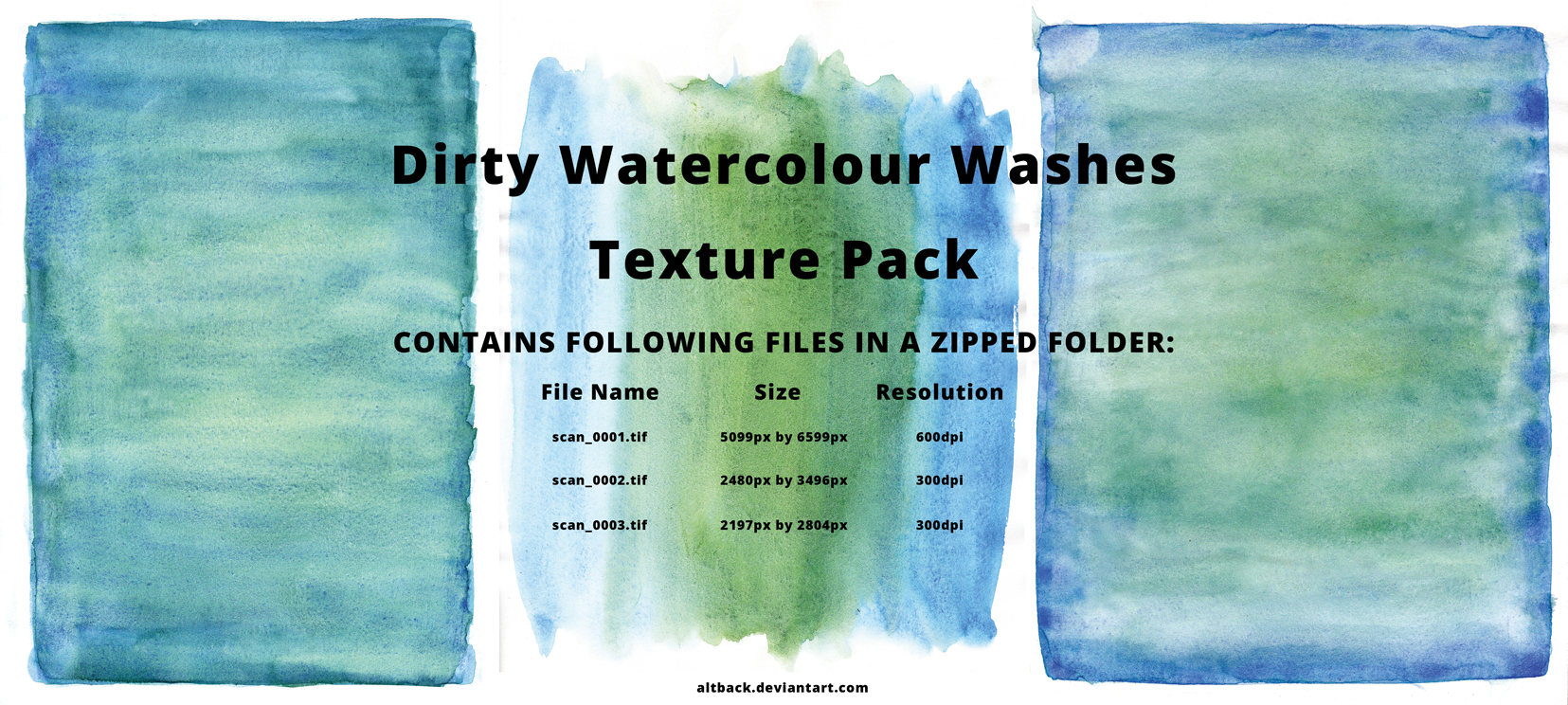 dirty watercolour washes texture pack by altback