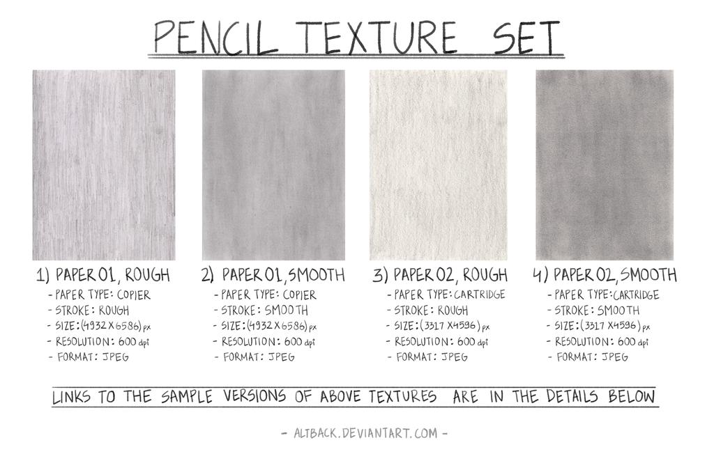 pencil texture set by altback