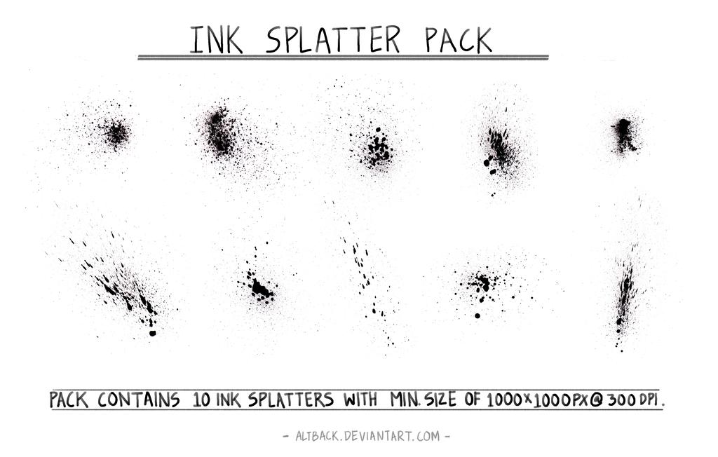 ink splatter by altback