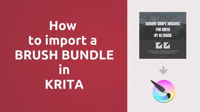 How to Import a Brush Bundle in Krita